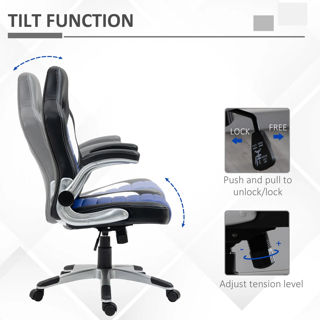 Racing Gaming Chair PU Leather Office Chair Executive Computer Desk Chair with - Image 4