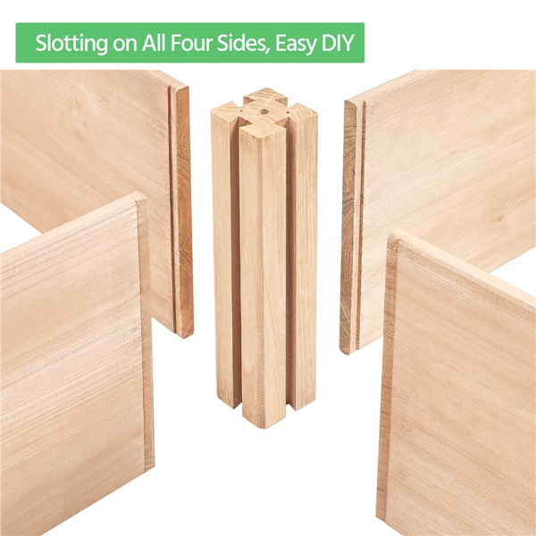 Divisible Planter Box For Home Vegetable Flower 95inch L X 25inch W X 11inch H Wood - Image 2
