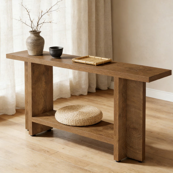 Metal Leg Entryway Console Table