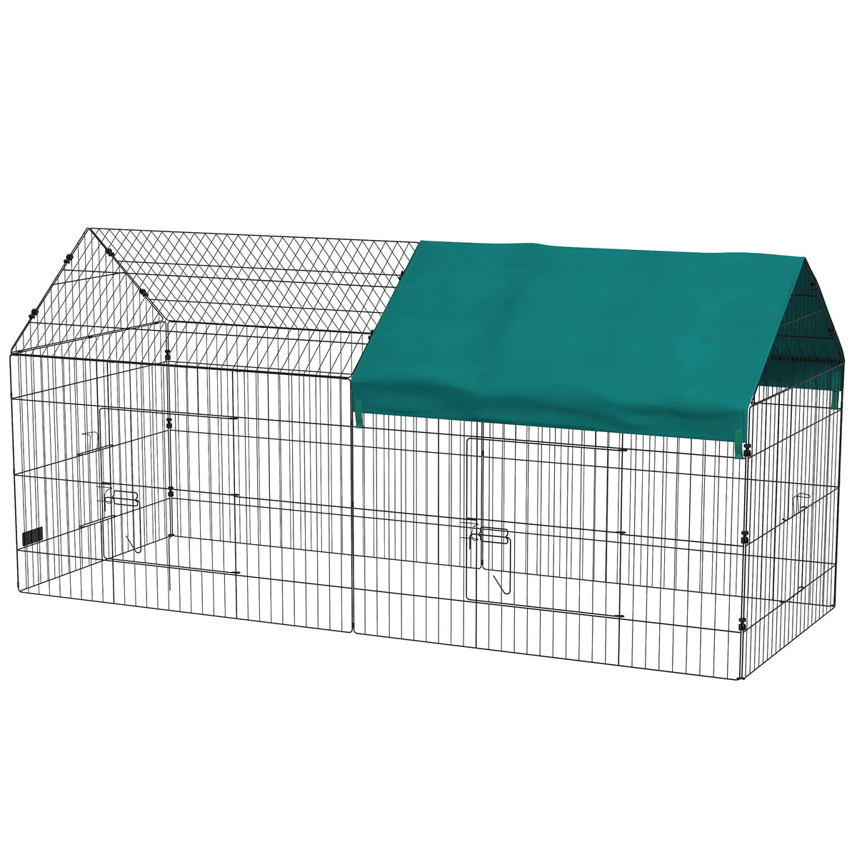 87" Small Animal Cage with Roof Indoor/Outdoor Use for Chicken Rabbits - Image 5