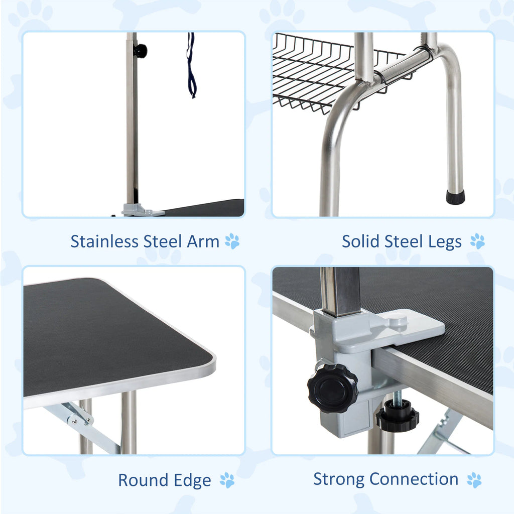 36 inch Dog Grooming Table Stainless Steel QUALITY GUARANTEED with Adjustable - Image 2