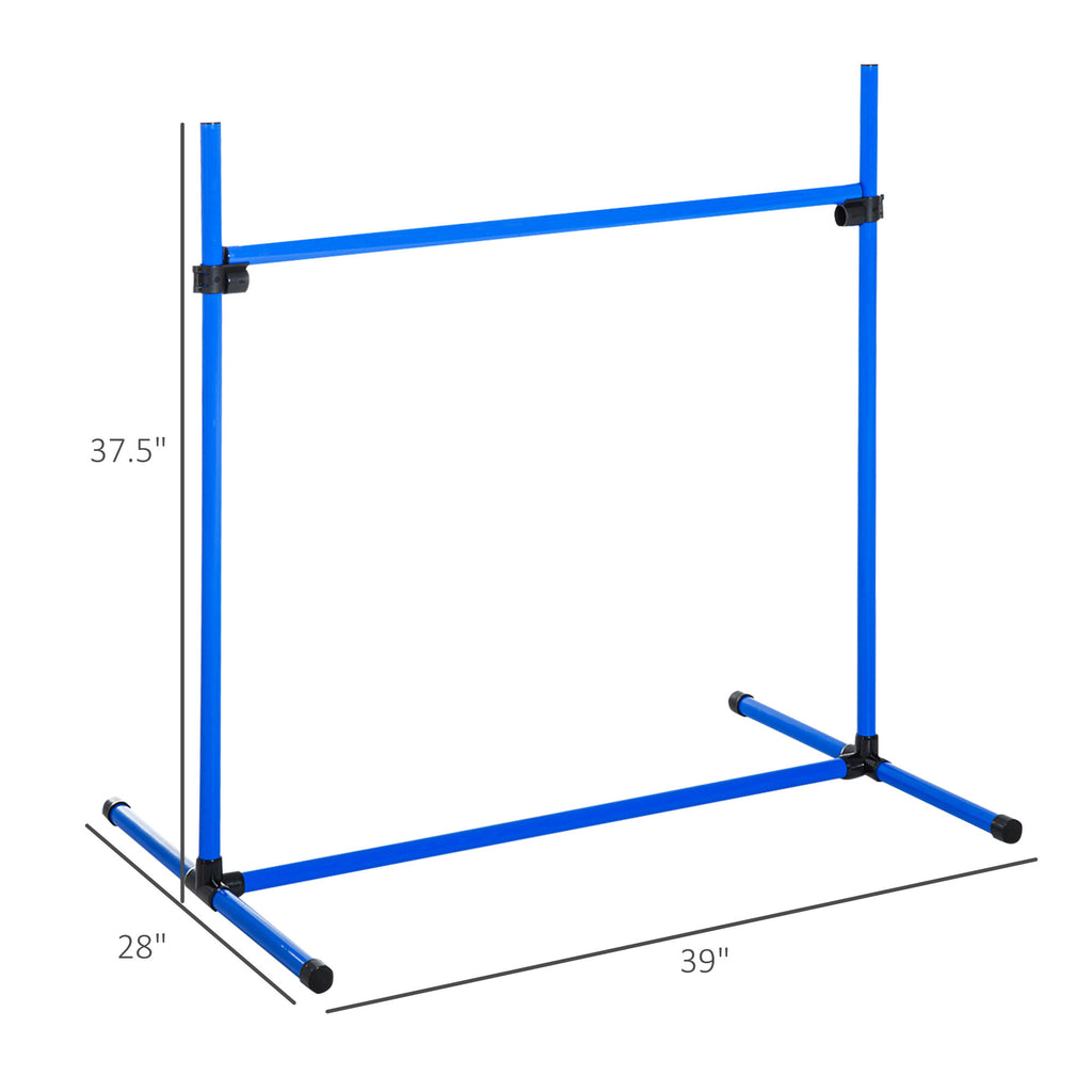 4 Piece Dog Agility Starter Kit with Adjustable Height Jump Bars Included - Image 5