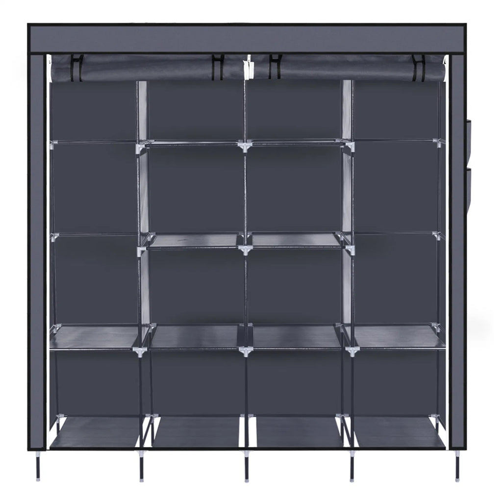 67" clothes closet portable wardrobe product angle 10