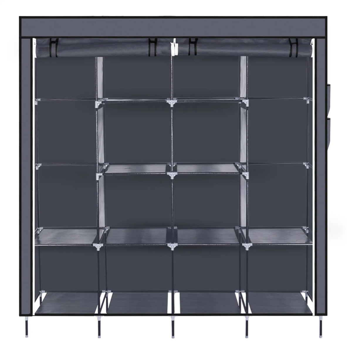 67" clothes closet portable wardrobe product angle 10