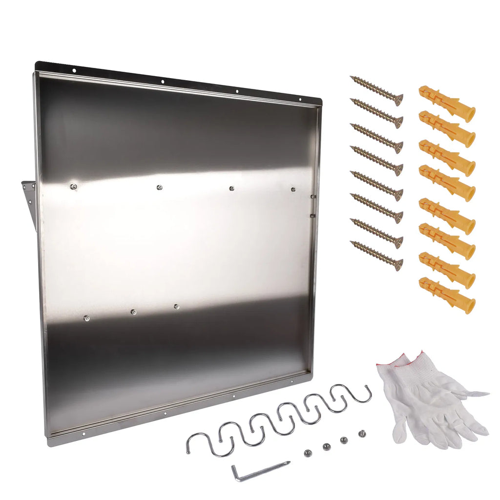 Range Backsplash with Shelf 29.5 x 29.5 Inch Range Hood Wall Shield for Range - Image 4