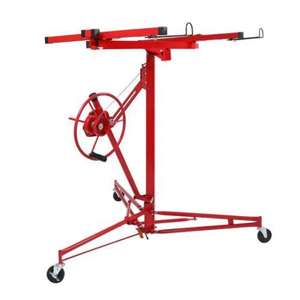 16FT Drywall Lifter Panel Hoist Jack Rolling Caster Construction Lockable 150lbs - Image 3