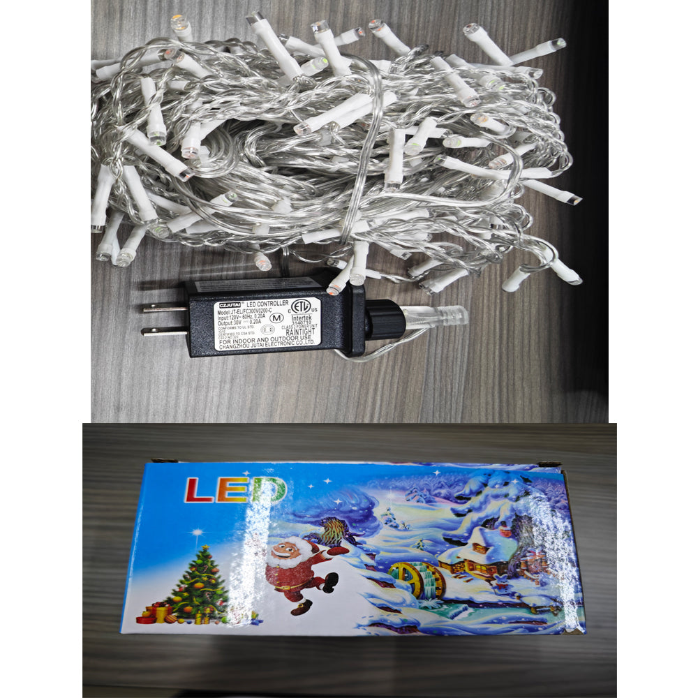 Warm White String Lights LED Ice Bar Light 10m 400mm Curtain Light Modes With - Image 2