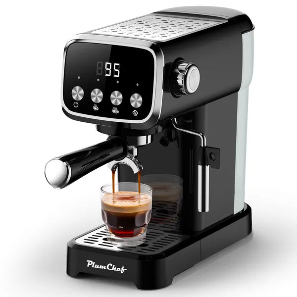 20 BAR Slim Vertical Espresso Machine With Milk Frother Built in Cup Warmer
