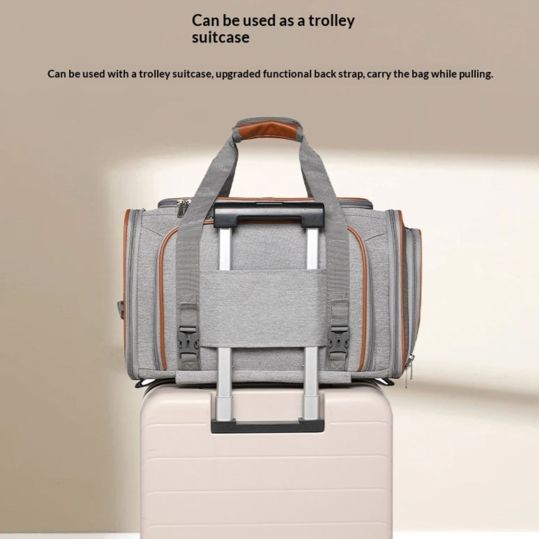 HB PET Portable Dog Travel Bag Airline Approved Pet Trolley Case - Image 4