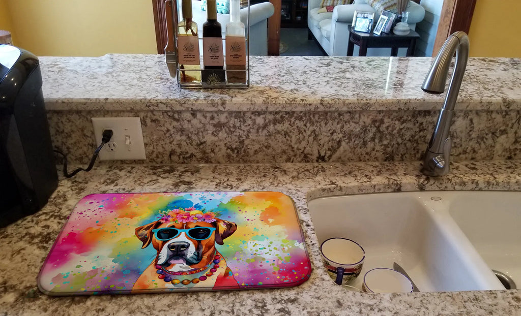 Boxer Hippie Dawg Dish Drying Mat Absorbent Dish Drying Mat Pad for Kitchen - Image 2