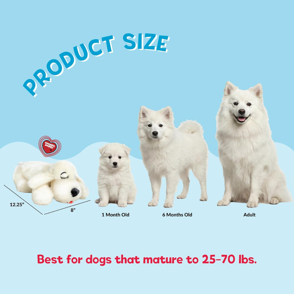 Heartbeat Dog Toy For Puppies Real Feel Heartbeat Calming Sleep Aid And Crate - Image 3