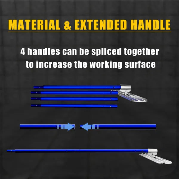 Bull Float Concrete Tools 48''×8'' Magnesium Aluminum Alloy Concrete Float with - Image 3