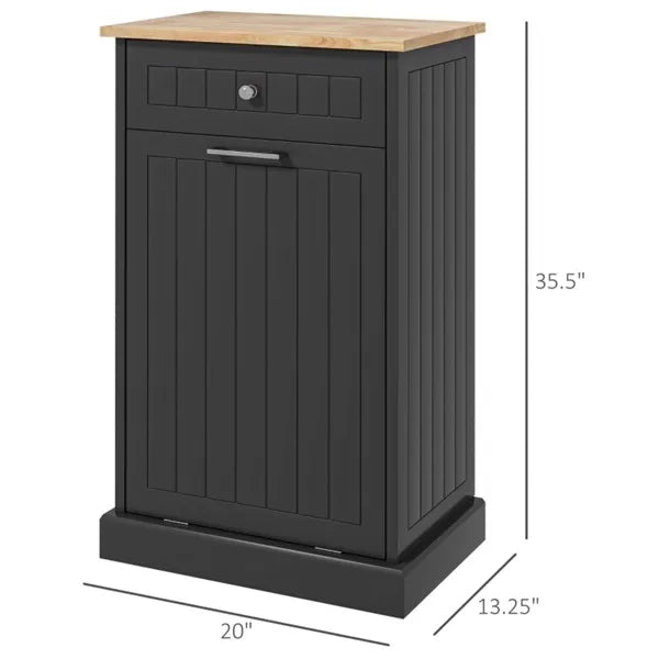 Kitchen Tilt Out Trash Bin Cabinet Free Standing Recycling Cabinet Trash Can