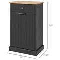 Kitchen Tilt Out Trash Bin Cabinet Free Standing Recycling Cabinet Trash Can