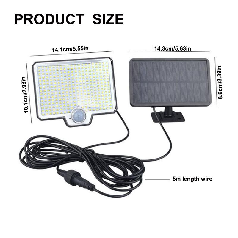 2 Pack Solar Motion Sensor Outdoor Floodlights 2600 Lumens IP67 Waterproof - Image 4
