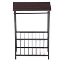 37 20 55 Cm Bathroom Table Interior Side Tissue Magazine Rack Dark Brown