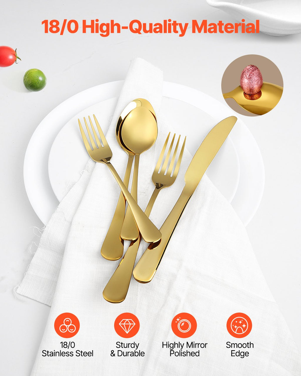100 Piece Silverware Set Stainless Steel Cutlery Flatware Utensil Kitchen For 20 - Additional Product View 5
