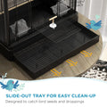 22" Bird Cage for Budgie Finches Canaries Love Birds with Wooden Stands