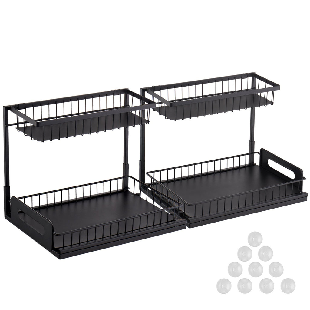 2-tier wire pull out cabinet dimensions and features