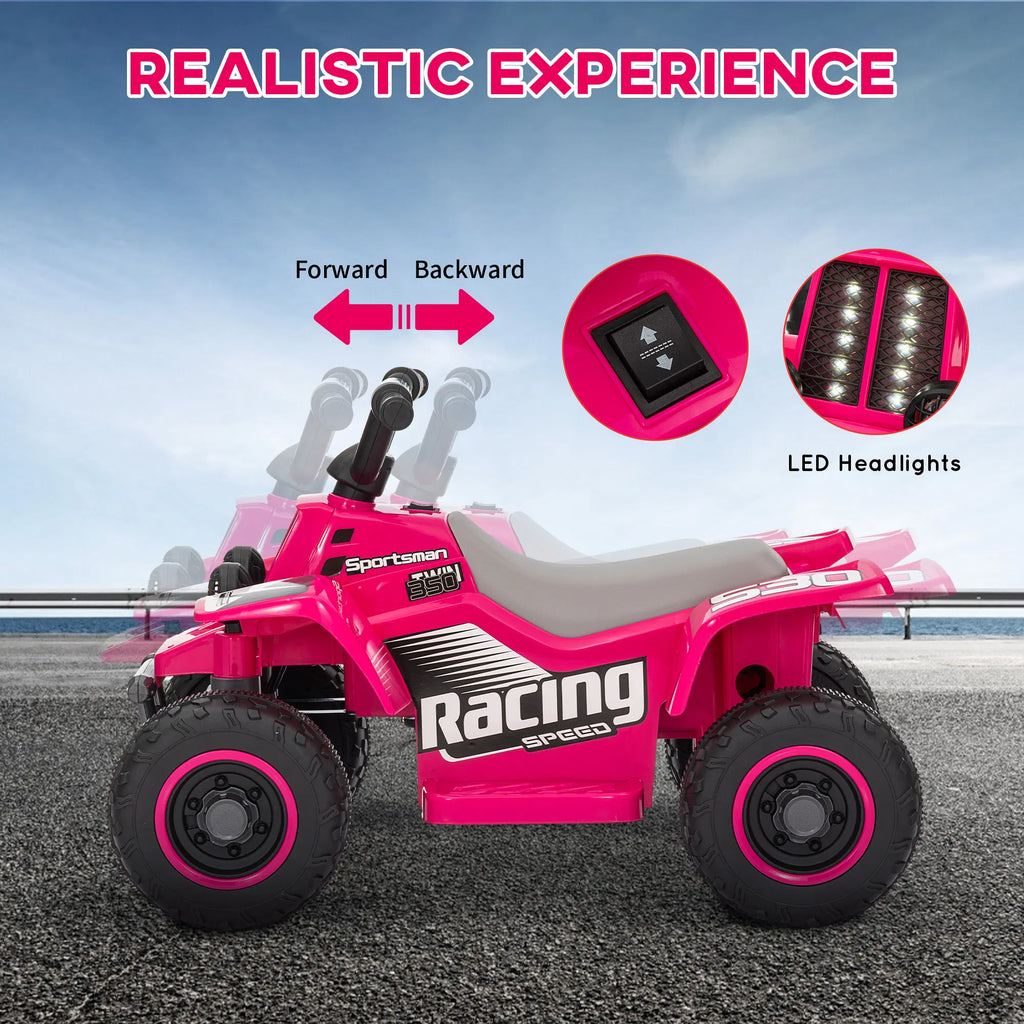 6V Kids ATV Quad 4 Wheeler Battery Powered Electric Ride on Car w/ Lights - Image 5