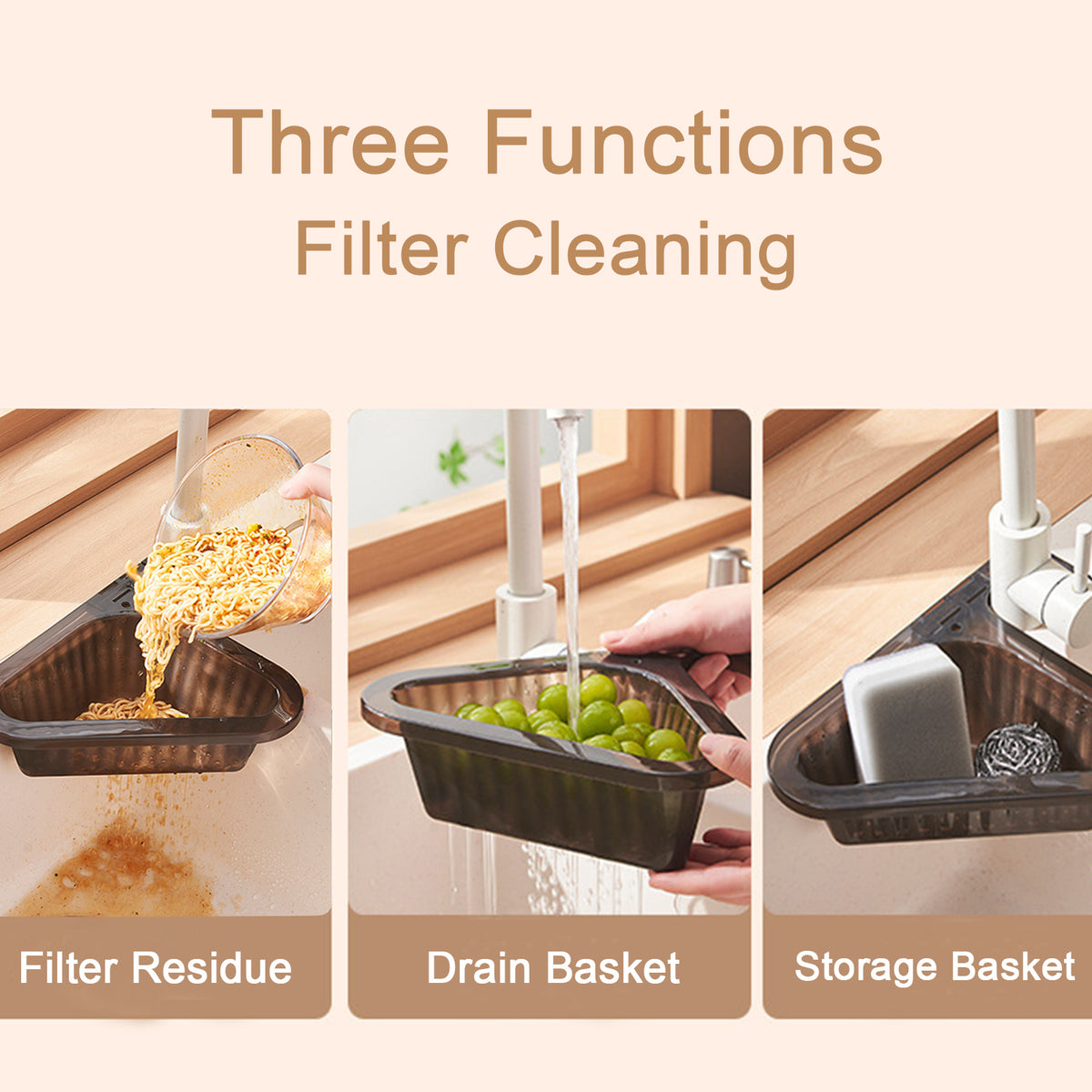 swan-style kitchen sink drain basket