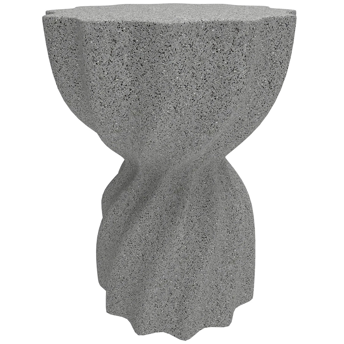 Spiral Decorative Garden Stool Flower Top Outdoor Stool Side Table Plant Stand