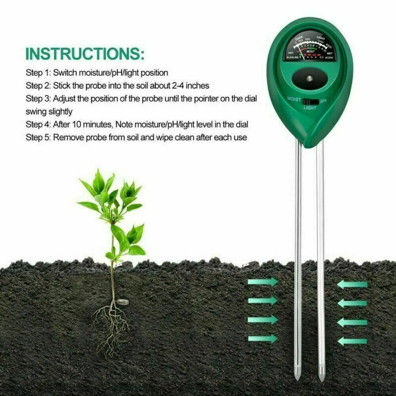 3 In 1 PH Tester Soil Water Light Test Meter For Garden Plant Seeding - Image 5