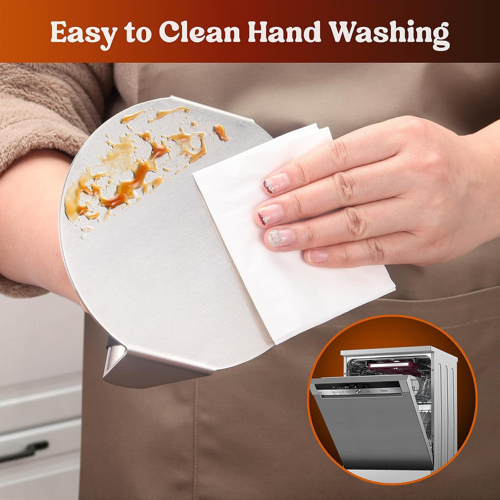 Smash Burger Press Stainless Steel Hamburger Smasher For Griddle 5.5 Inch - Image 4