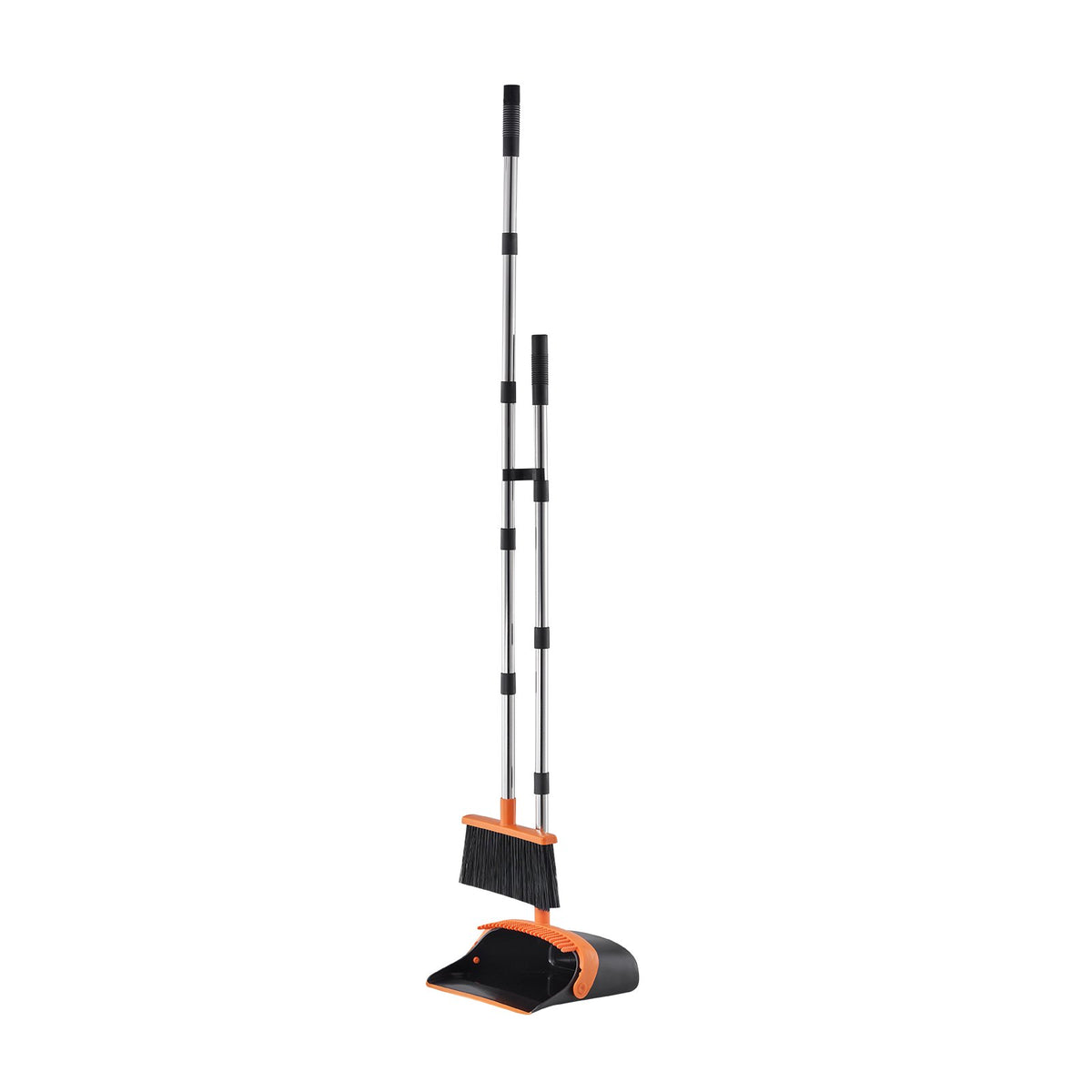 Broom And Dustpan Set Heavy Duty Dustpan And Broom Combo With Self Cleaning - Image 5