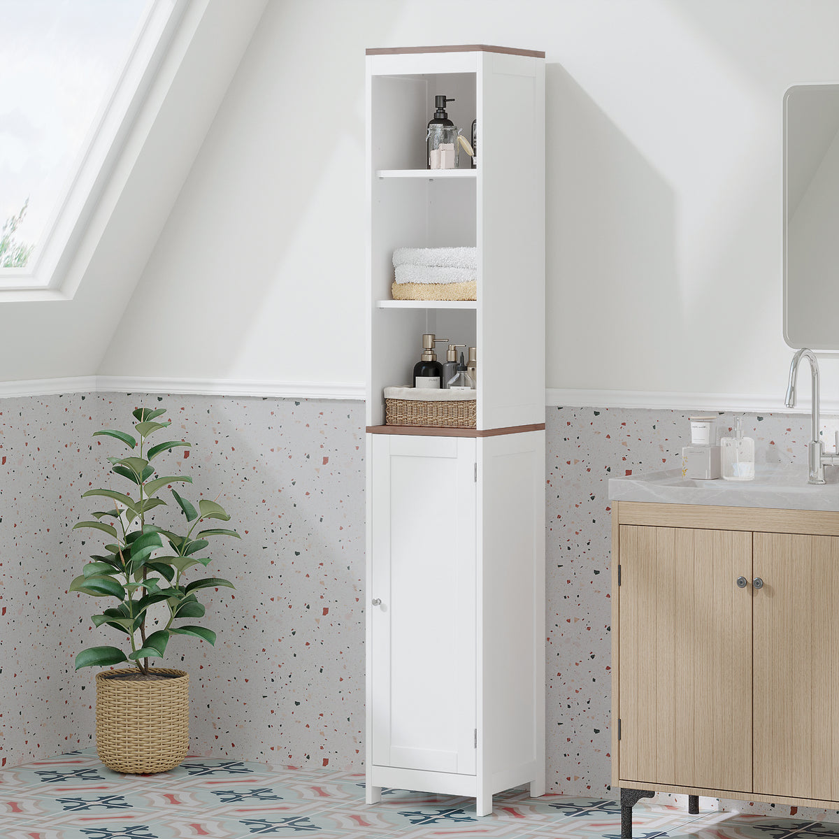 Tall Narrow Bathroom Storage Cabinet