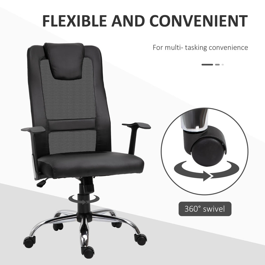 Ergonomic Office Chair with Thick Padded Headrest Mesh Computer Desk Chair - Image 5