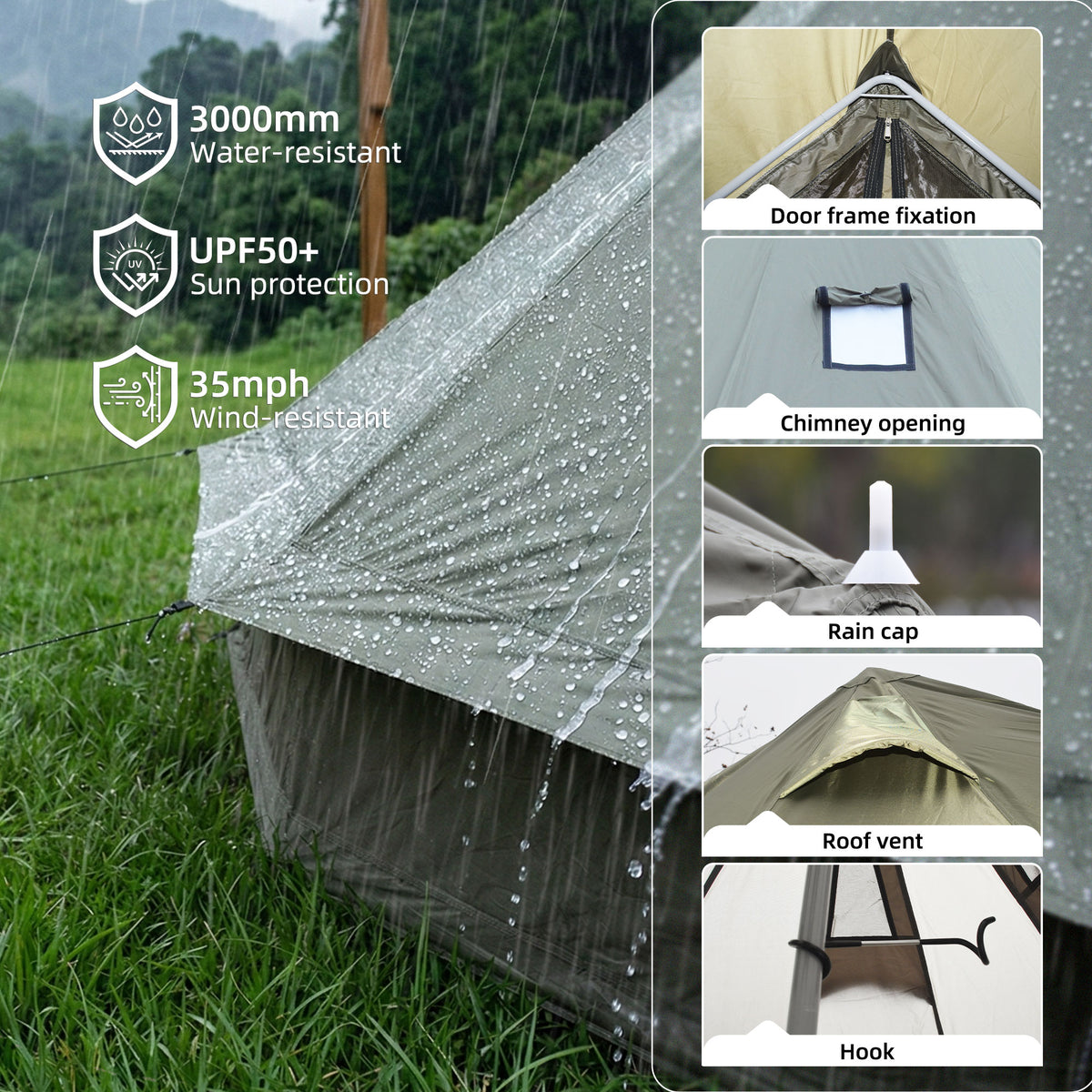 season bell tent 13 1ft product angle 9