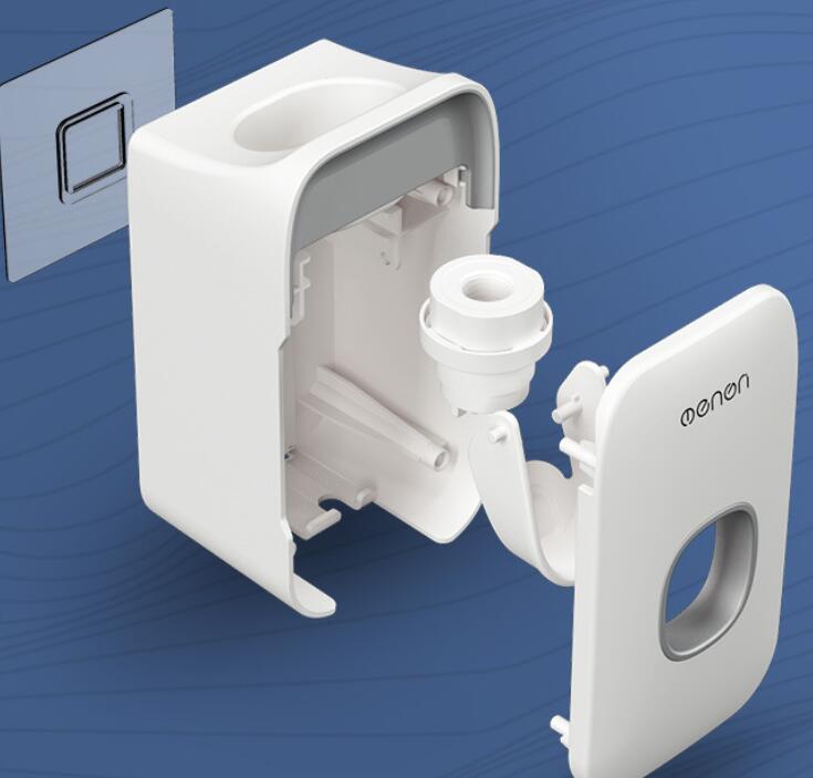 automatic toothpaste dispenser toothbrush holder detail and structure