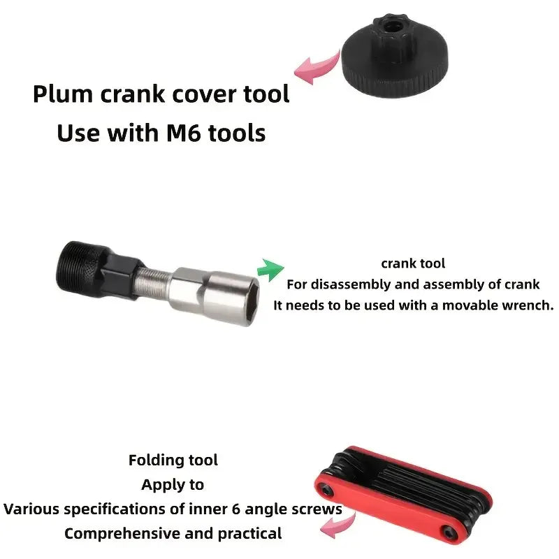 7 in 1 bicycle repair kit portable bottom bracket removal tool mountain bike - Image 3