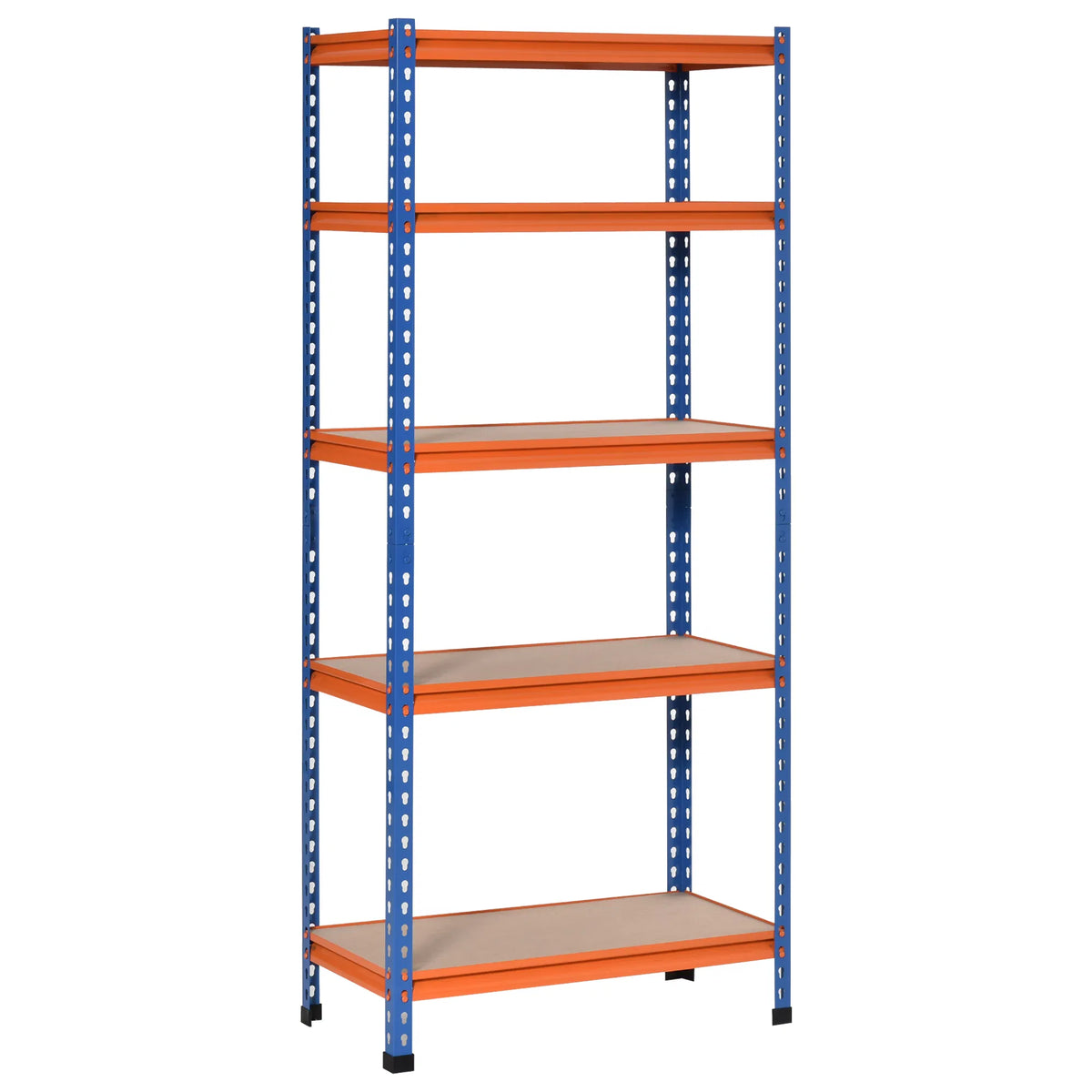 Sturdy Storage Solution: Heavy Duty 5 Tier Adjustable Metal Shelf for Garage Workshop - Image 4