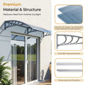 Awning for Door Entrance Window 38x120 Inch Window Canopy Exterior UV Rain