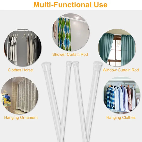 90cm tension curtain rod spring packaging and components