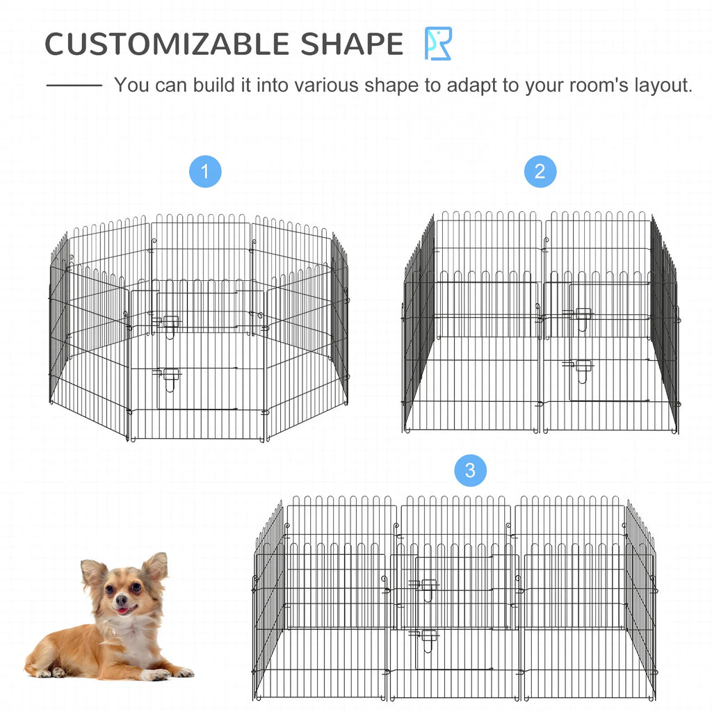 30inch 8 Panel Octagon Pet Exercise Playpen Crate Foldable Dog Cage Pen Puppy