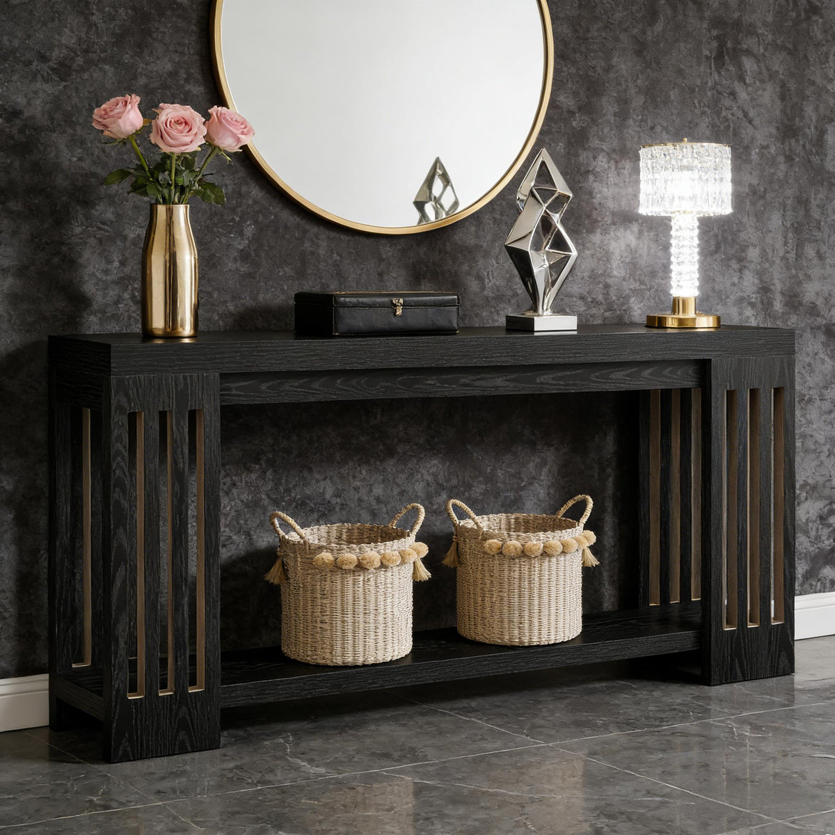 Two-Tier Entryway Sofa Table