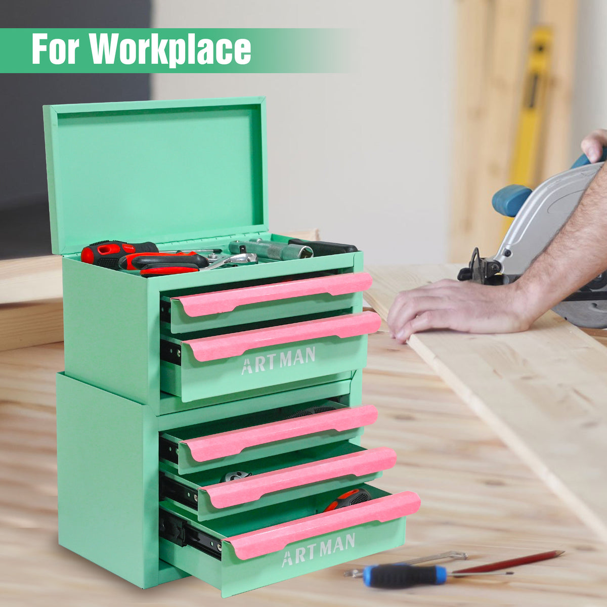 Drawer style Desktop Storage Box Office Workstation Organizing Magic Tool