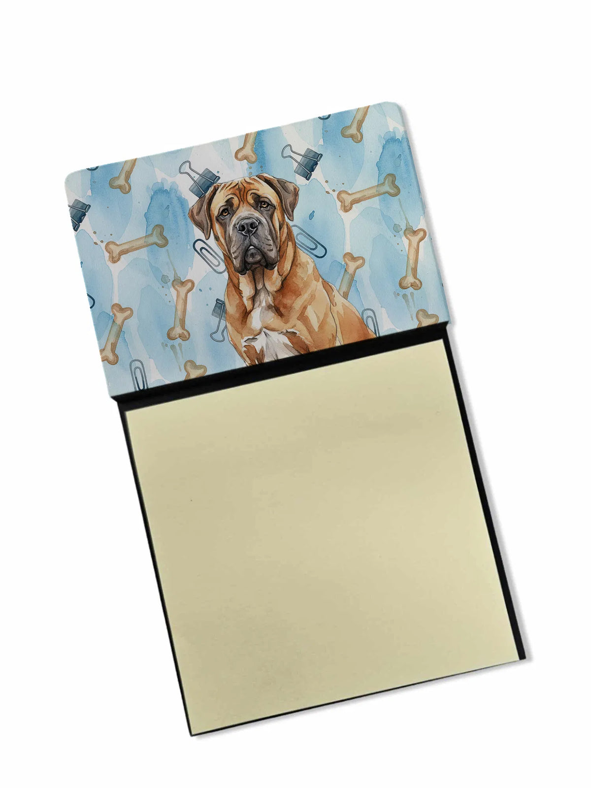 Neapolitan Mastiff Coworker Watercolor Sticky Note Holder Refillable