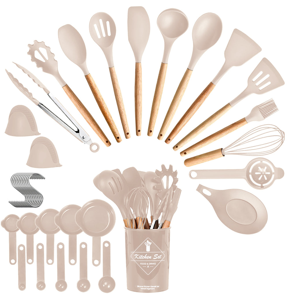 35 Piece Colors Options Set Of 35pcs Kitchen Cooking Utensils Spatula Baking Utensil - Image 5
