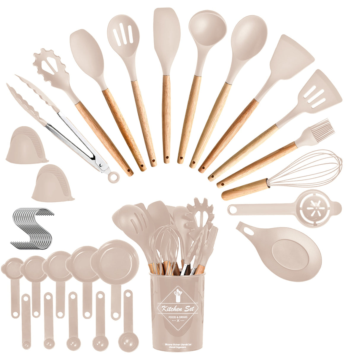 35 Piece Colors Options Set Of 35pcs Kitchen Cooking Utensils Spatula Baking Utensil - Image 5