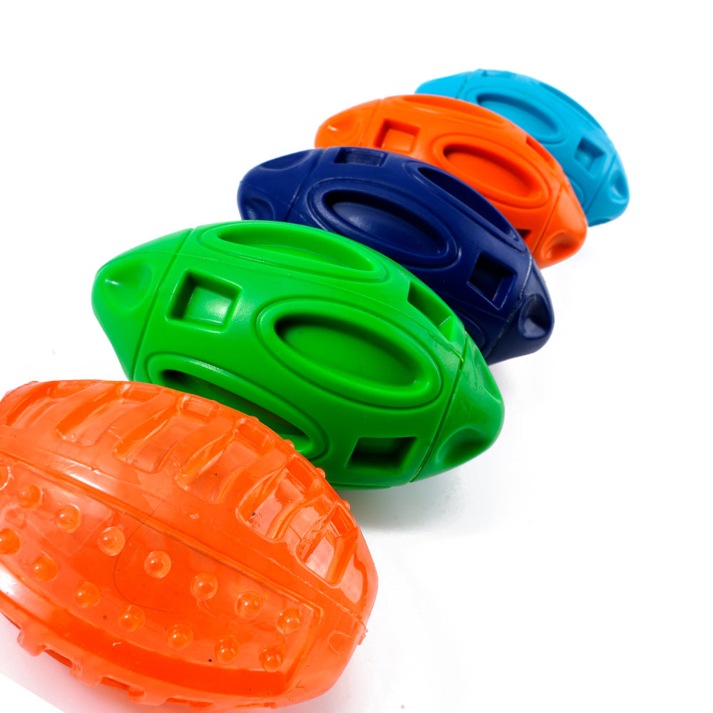 Pet Supplies Dog Toys Rubber Sounding Rugby Wear Resistant Bite Resistant - Image 2