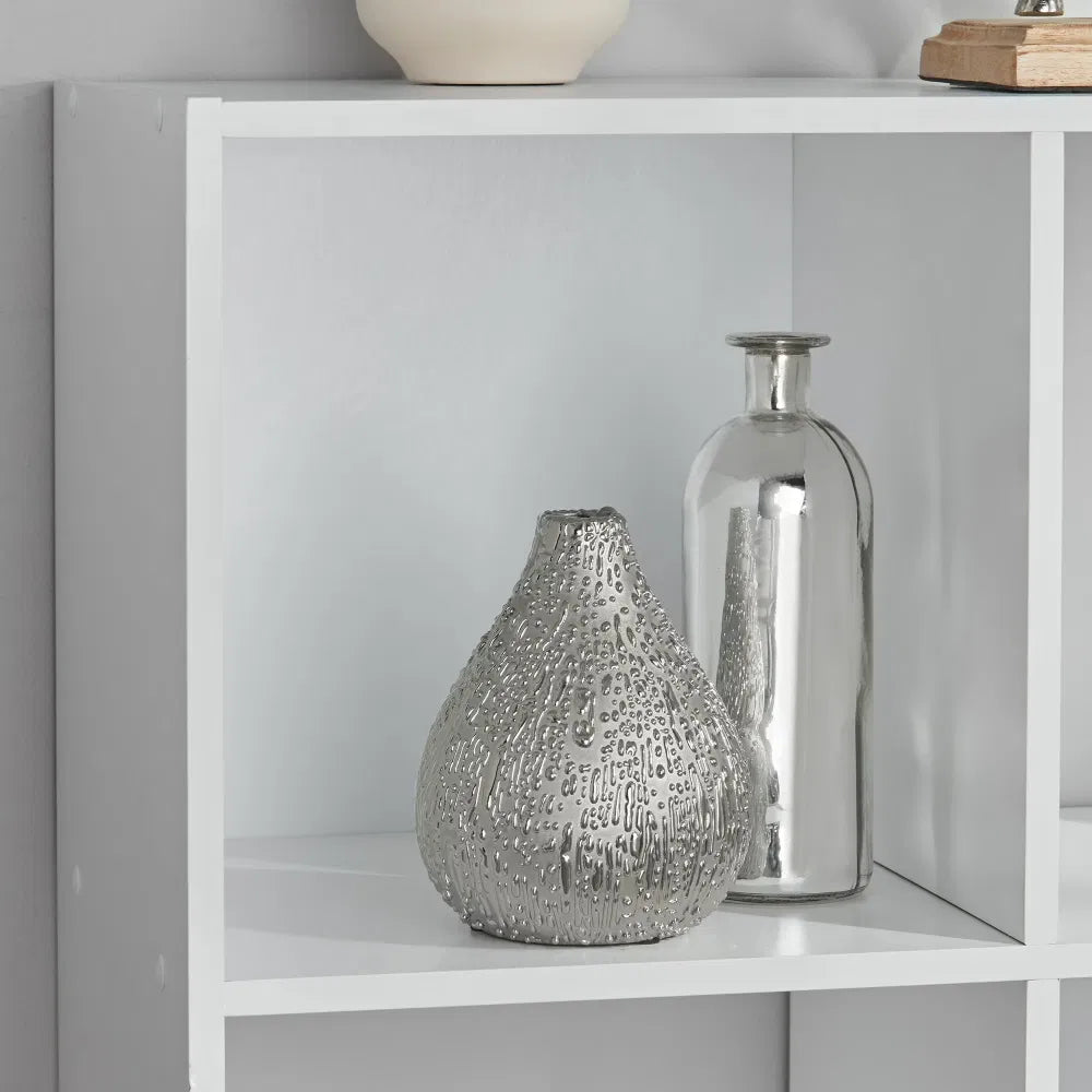 cube storage organizer white fabric in use lifestyle