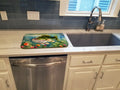 Largemouth Bass Dish Drying Mat Absorbent Dish Drying Mat Pad for Kitchen