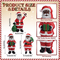 Wooden Figurine Table Decorations Black Santa Wooden African American Table