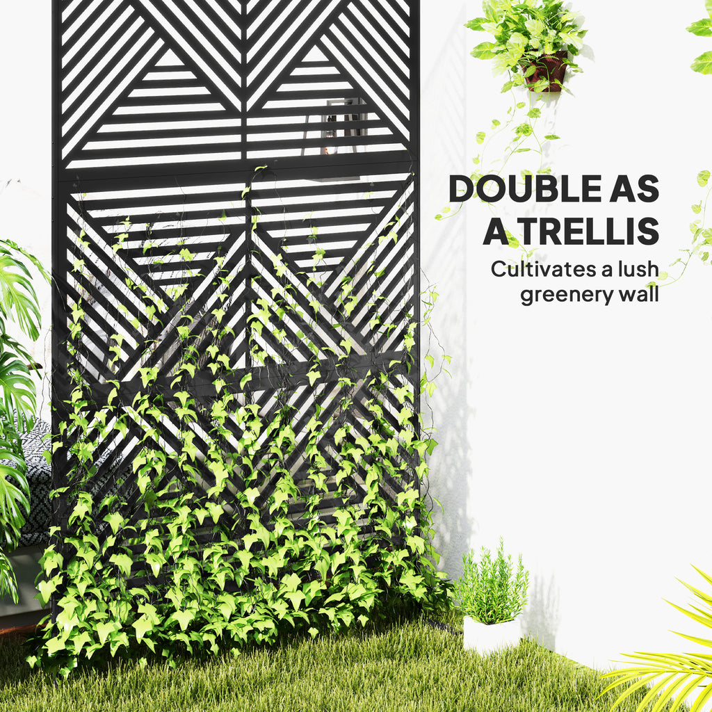 Decorative Privacy Fence Screen Metal Outdoor Climbing Plant Trellis - Additional Product View 6