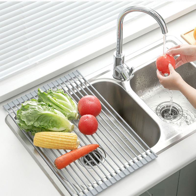 sink bowl rack stainless steel main view