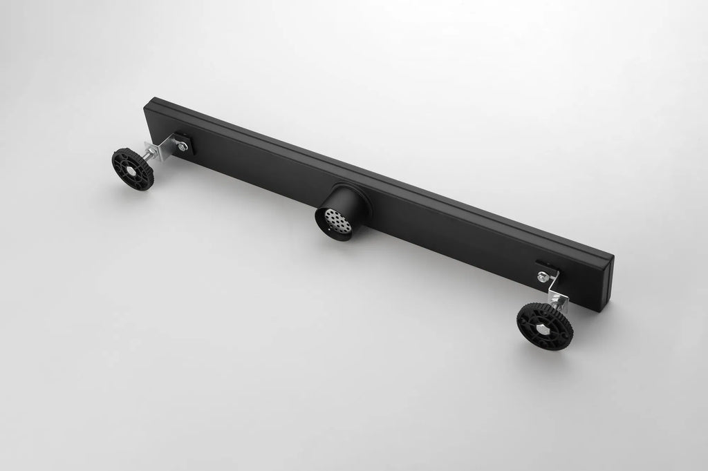 28 Inch Linear Shower Drain with 2 in 1 Flat & Tile Add Removable Cover 304